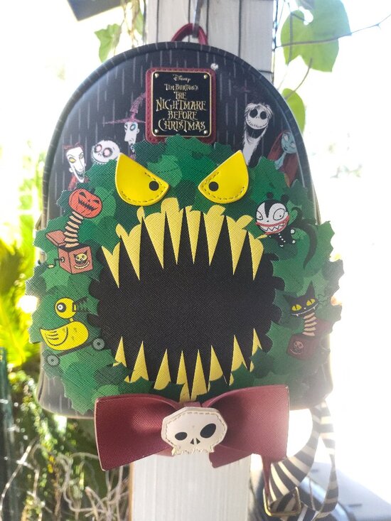 Loungefly Disney Nightmare Before Christmas Wreath Backpack main image 4